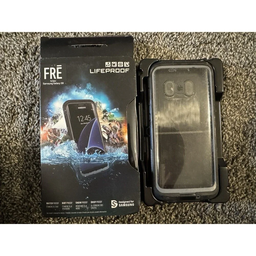 LifeProof FRĒ for Samsung Galaxy S8 Waterproof Shockproof Full Body Case Black